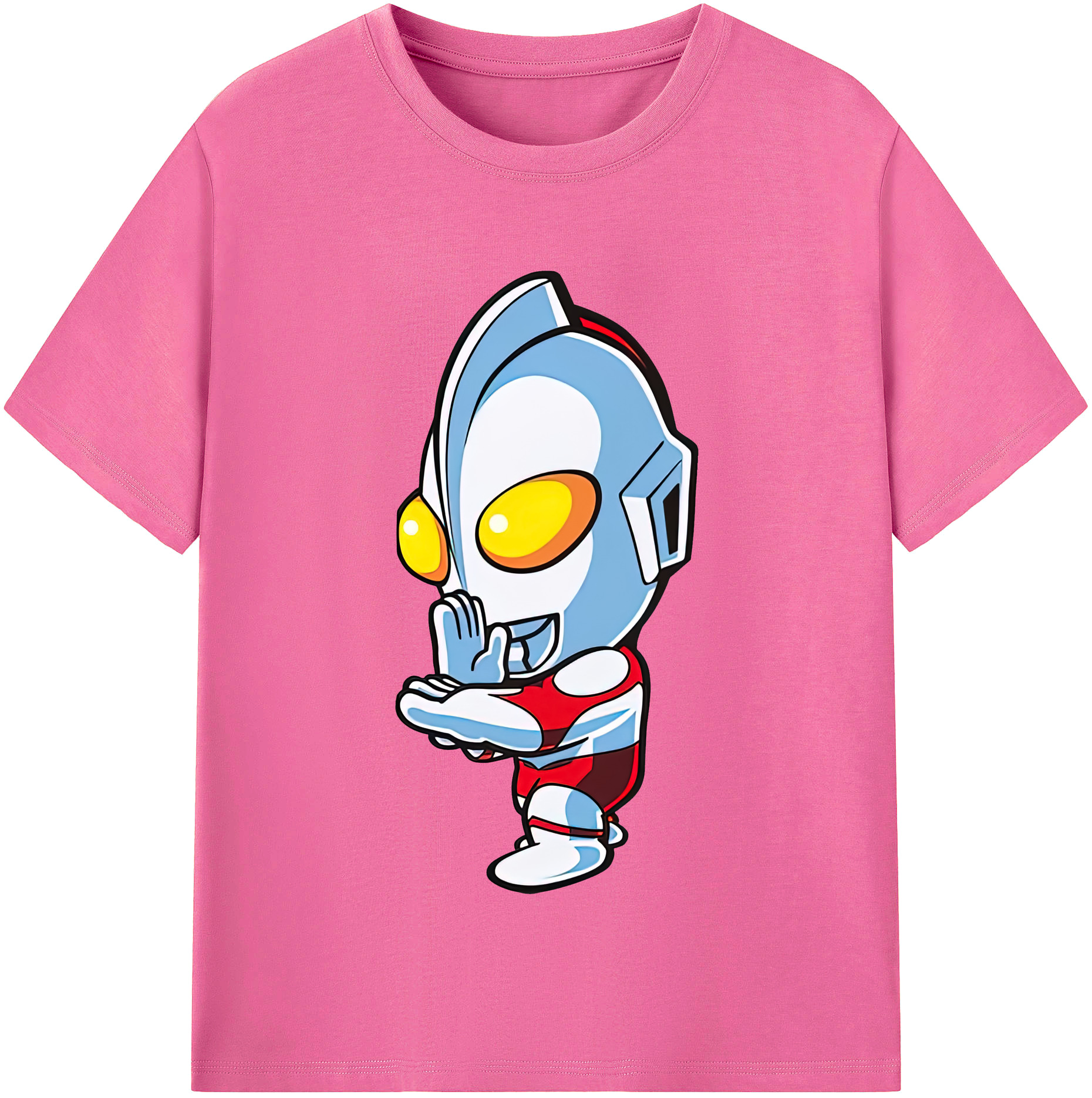 （画像用） ウルトラマン Ultraman レディースカジュアルプリントTシャツ（綿100％）
